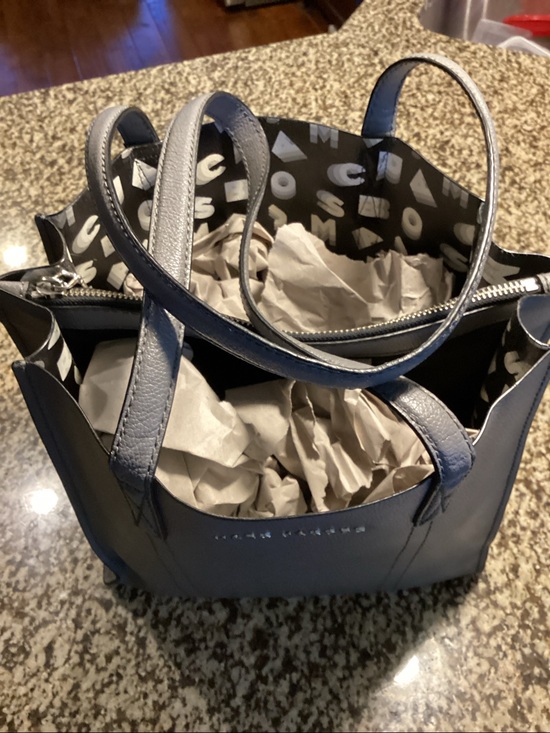 Marc Jacobs Handbags - Marc Jacobs Slate Grey pebble leather EUC